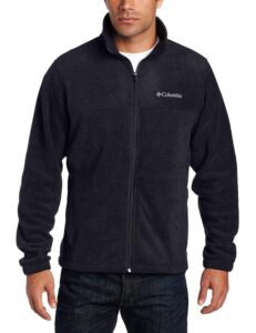 columbia men's granite mountain fleece jacket (large, black)