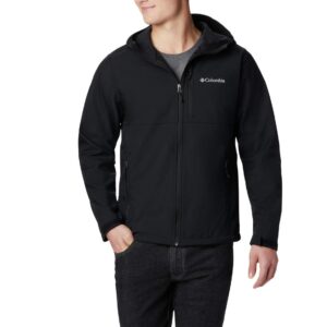 Columbia Men's Ascender Hooded Softshell Jacket, Black, Medium