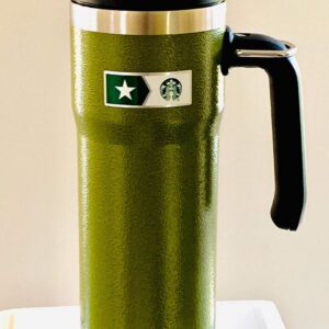 Starbucks + Stanley Military Commitment Double Walled Hammered Stainless Steel Tumbler With Handle