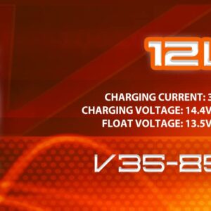 VMAXTANKS V35-857 12 Volt 35AH AGM Marine Deep Cycle Battery for 30 Pound Electric Trolling Motors (GROUP U1)