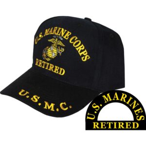 Once A Marine Always A Marine Retired Hat Black