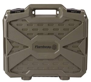 flambeau outdoors zerust infused double deep pistol case - 16.5", olive drab green