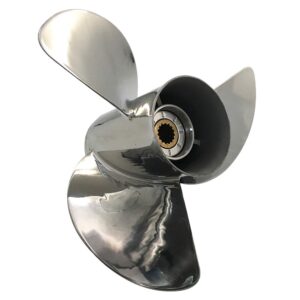 ARKDOZA Stainless Steel Prop Propeller for Tohatsu 60/70/75/90/115/120/140hp Outboard 13 1/2x15