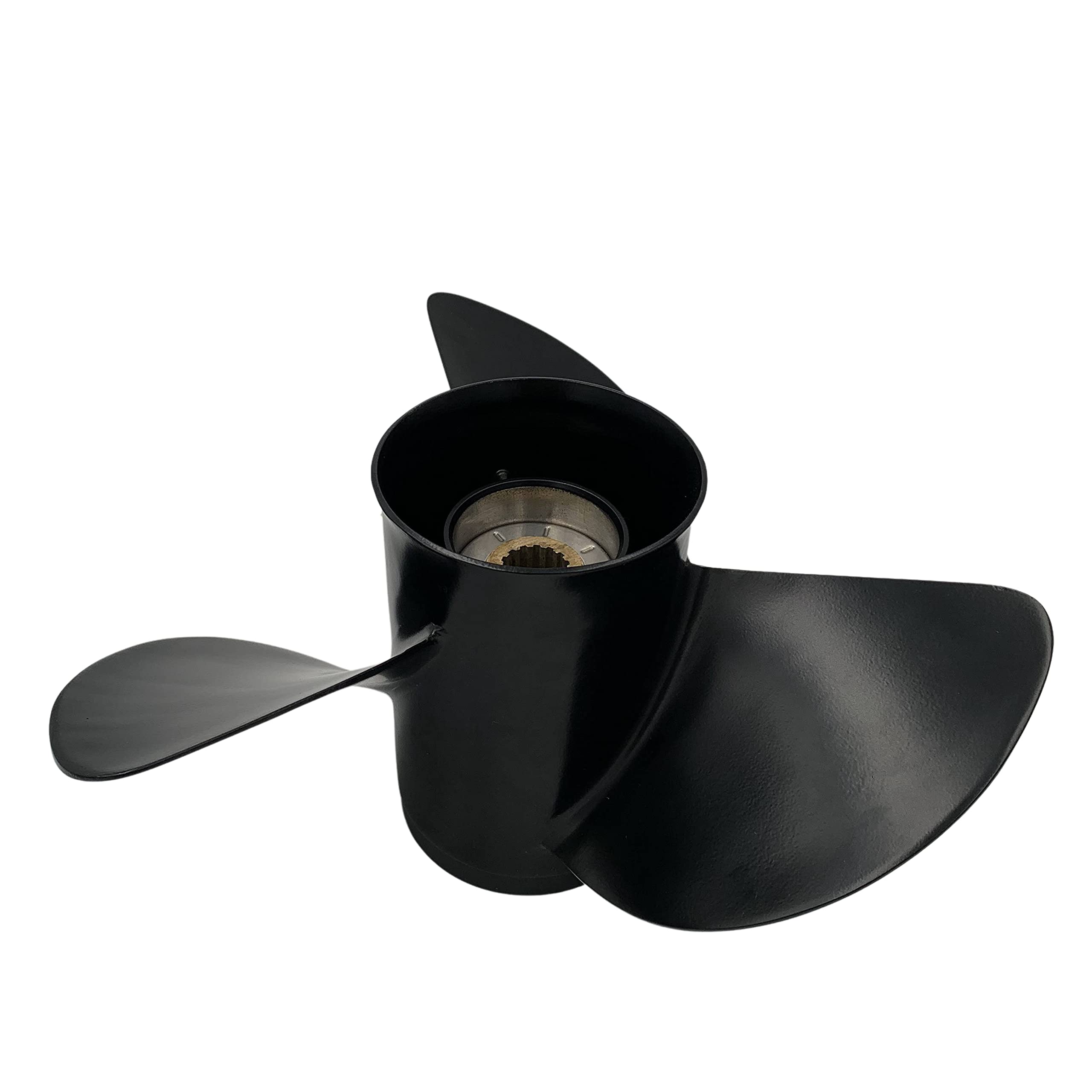 ARKDOZA Stainless Steel Prop Propeller for Tohatsu/Nissan 13X19 Coated with Black Paint 60/70/75/90/115/120/140hp Outboard