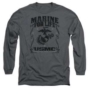 us marine corps for life unisex adult long-sleeve t shirt for men and women