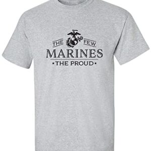 The Few The Proud The Marines Adult T-Shirt in Sport Grey - Medium