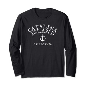 Catalina Island CA Tee Long Sleeve, California Sea Town Tee