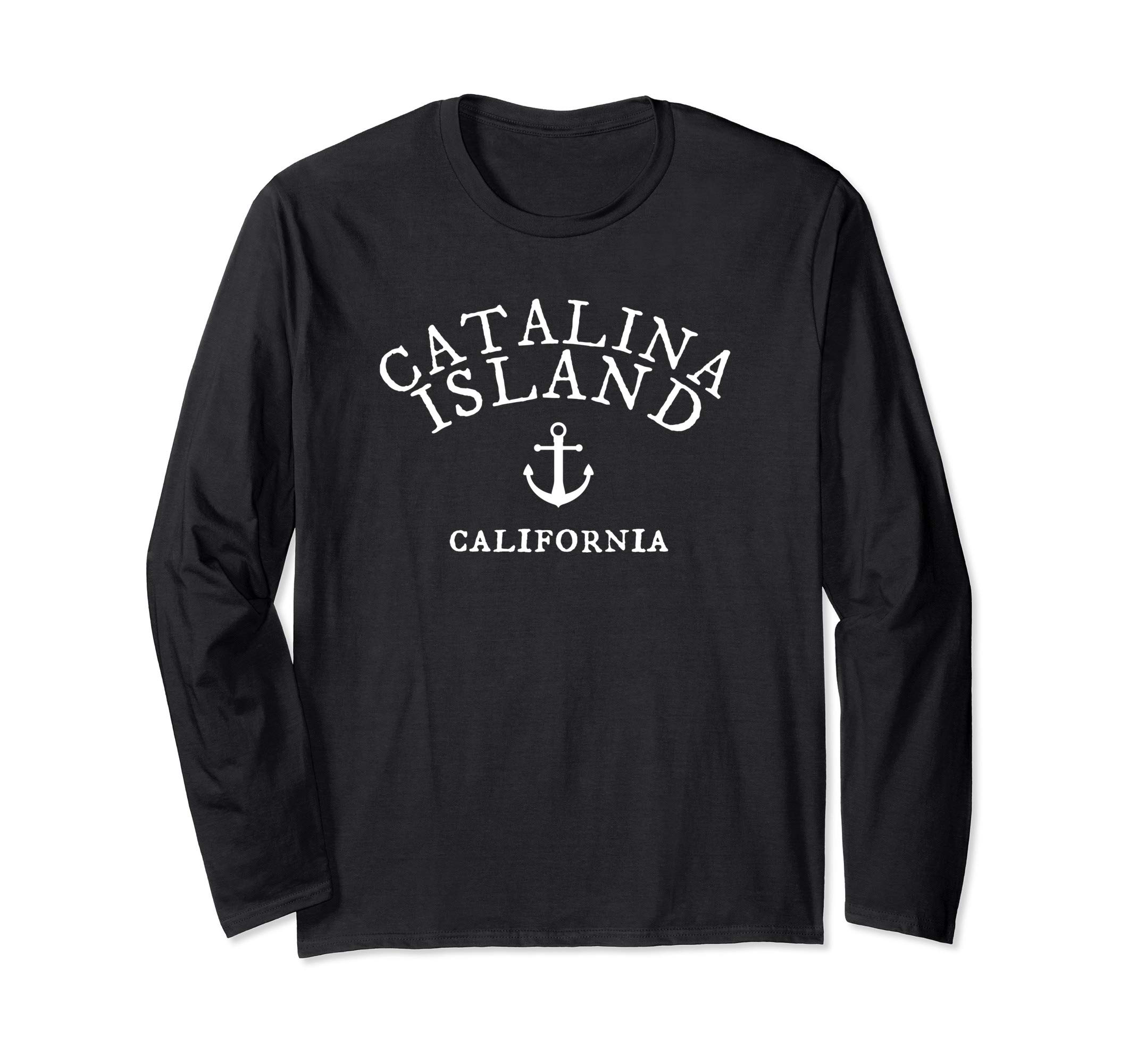 Catalina Island CA Tee Long Sleeve, California Sea Town Tee