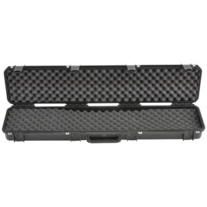 SKB Cases 3I-4909-SR iSeries Large Hard Plastic Durable Single Hunting Waterproof and Dust Tight Rifle Case with Trigger Release (2 Pack), Black