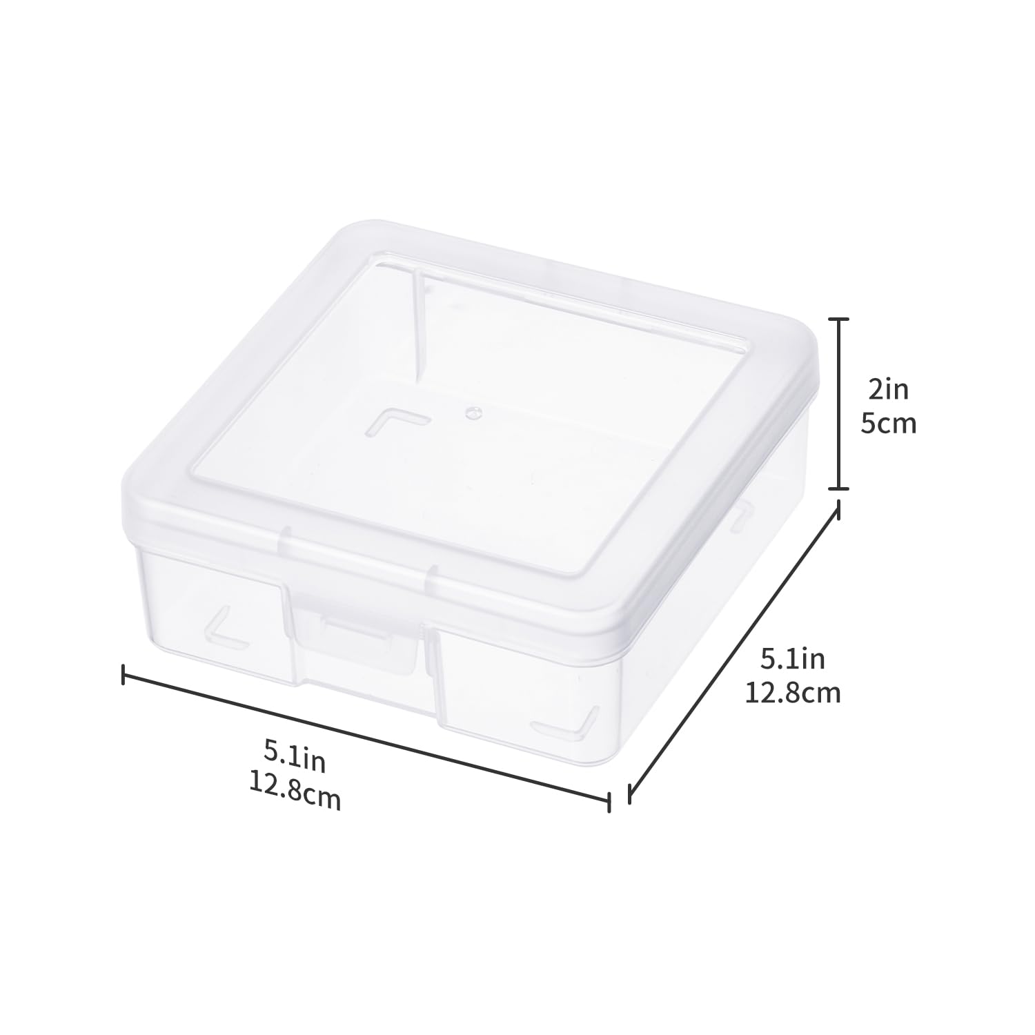 novelinks Stackable Plastic Clear Storage Box Containers with Latching Lid - Art Craft Supply Organizer Storage Containers for Pencil Box, Lego, Crayon, Beads, Jewelry (18 Pack Small -Clear)