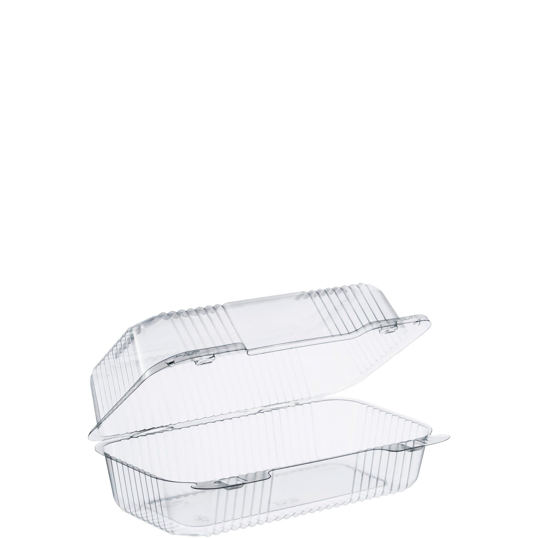 Dart C35UT1 9 in Med Oblong Clear Hinged Container, 9.0 X 5.4 Inches (Case of 250)