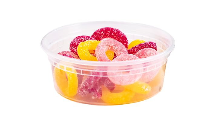 EDI [8 OZ, 25 Sets] Plastic Deli Food Storage Containers with Airtight Lids | Microwave-, Freezer-, Dishwasher-Safe | BPA Free | Heavy-Duty | Meal Prep | Leakproof | Recyclable