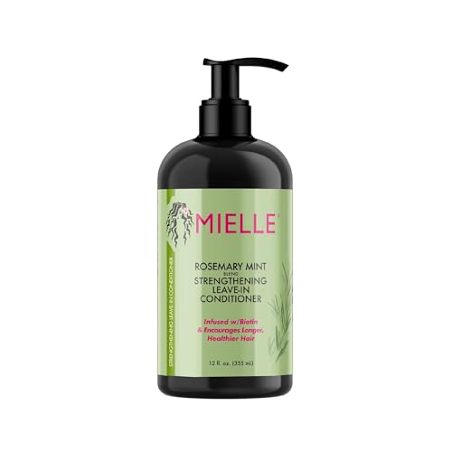 MIELLE Rosemary Mint Organics Infused with Biotin and Encourages Growth Hair Products for Stronger and Healthier Hair and Styling Bundle Set 3 PCS