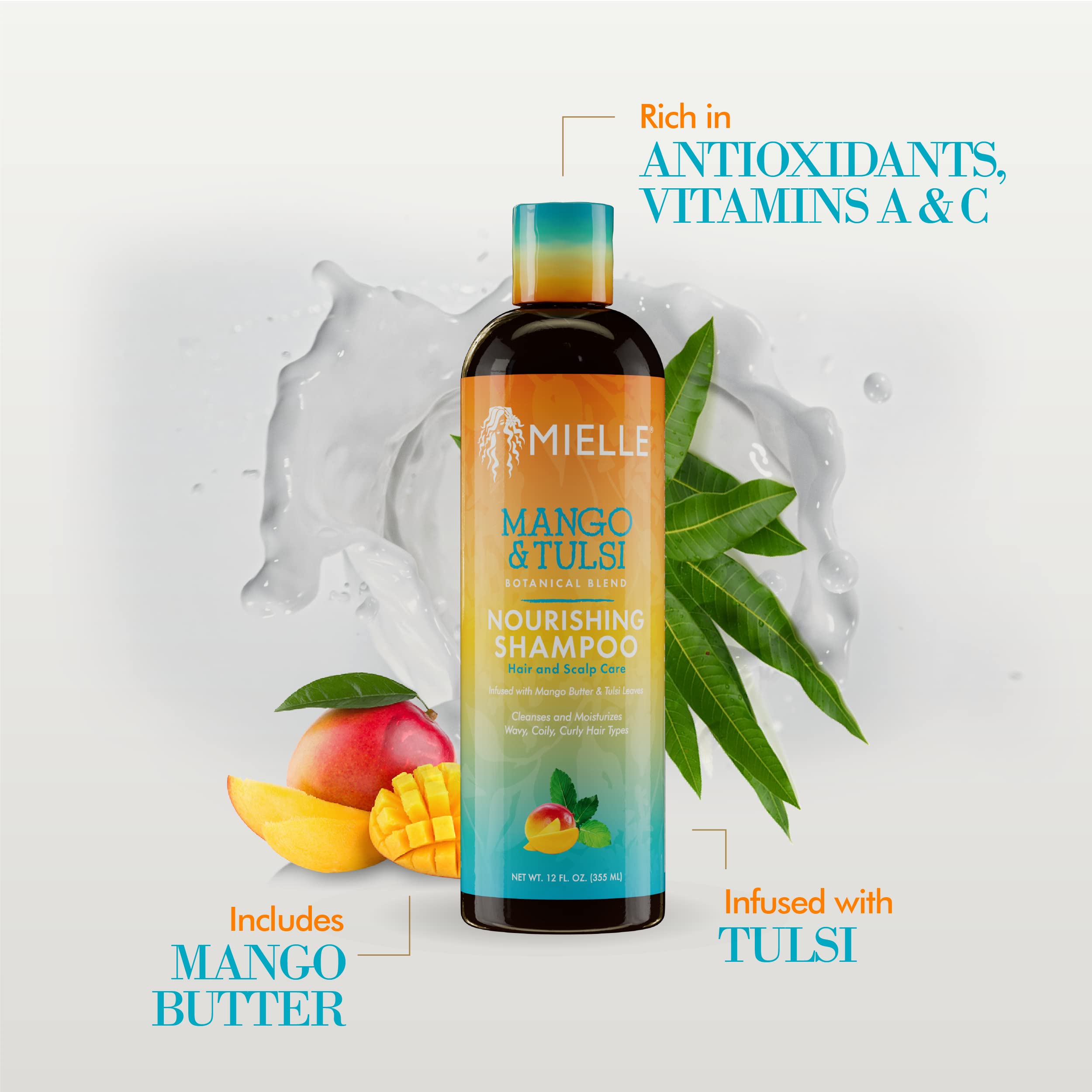 Mielle Organics Mango & Tulsi Nourishing Shampoo