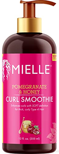 Mielle Organics Pomegranate & Honey Leave-In Conditioner + Honey Curl Smoothie Bundle