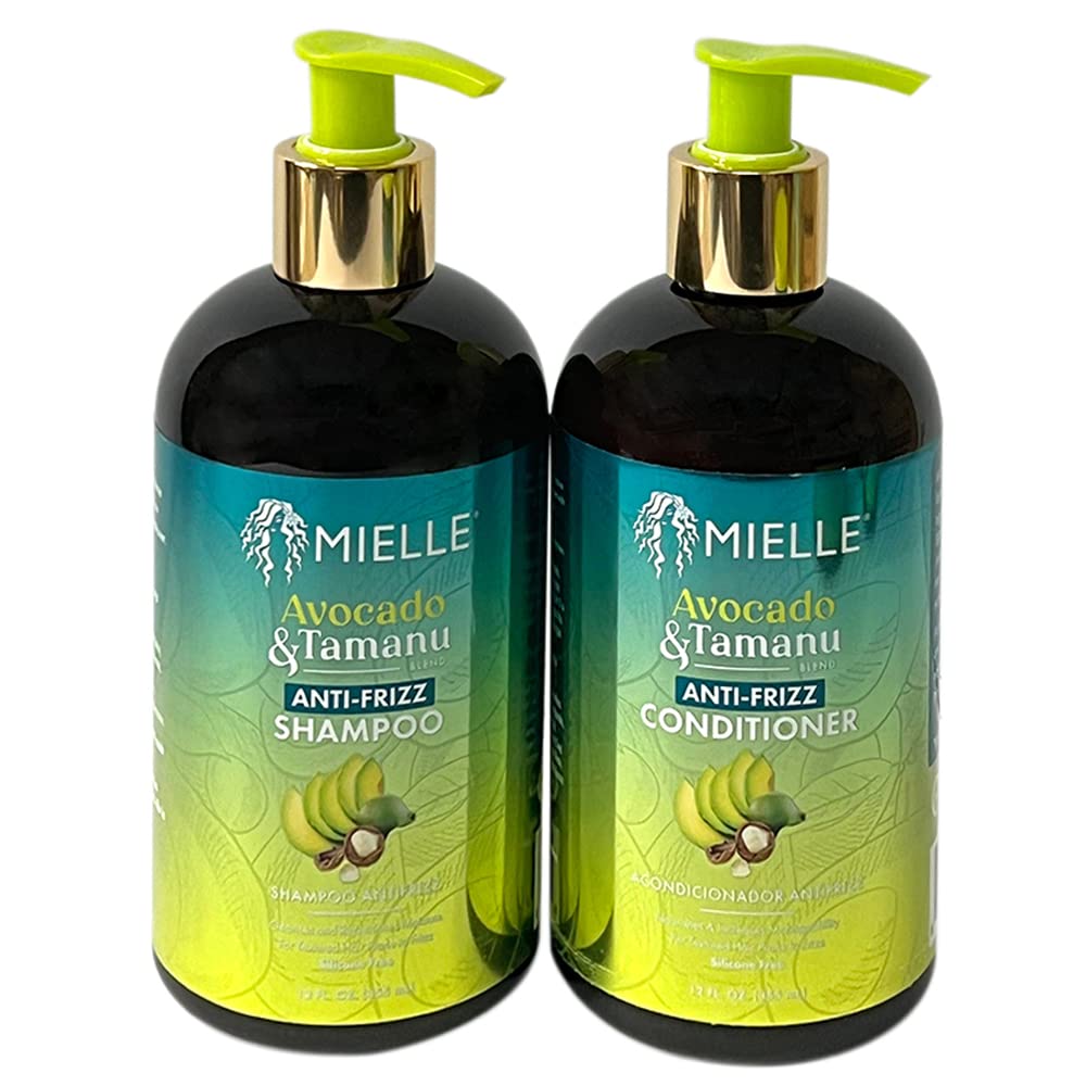 Mielle Avocado & Tamanu – Anti-Frizz Collection – Shampoo & Conditioner