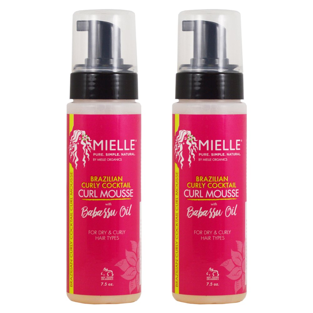 Mielle Organics Brazilian Curly Cocktail Curl Mousse 7.5oz "Pack of 2"