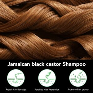 Jamaican Black Castor Shampoo and Conditioner Set,Castor Oil Shampoo and Conditioner for Hair Growth,Shampoo and Conditioner for Women Hair Loss,With Rosemary,Biotin,Coconut Oil,21Fl Oz