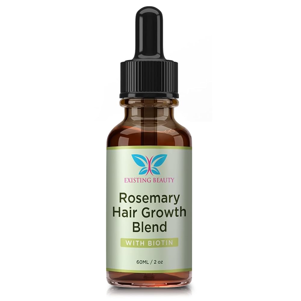 Existing Beauty Rosemary Oil for Hair Growth Blend - Rosemary Essential Oils Infused with Biotin and Other Natural Ingredients - Nourishes & Stimulates Healthy Scalp - Promotes Thicker Hair 2.02 Oz