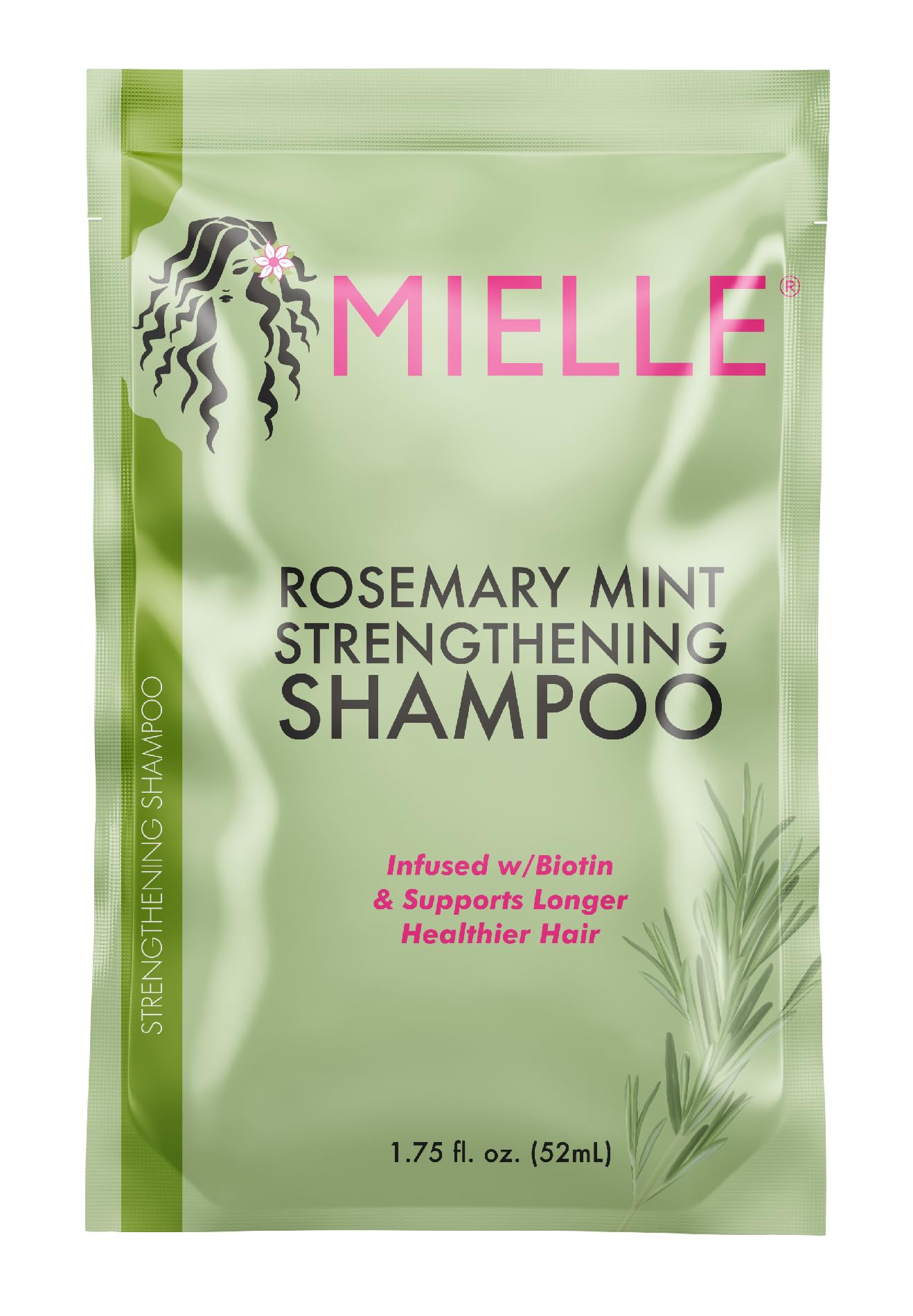 Mielle Rosemary Mint Strengthening Shampoo w/Biotin 1.75 Fl Oz (Pack of 3)