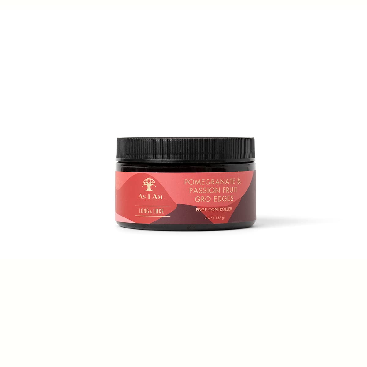 As I Am Long and Luxe Groedge Edge Controller 4oz - Rejuvenates, Strengthens Hair Line - Long Lasting Hold, Flake Free - Enriched with Pomegranate, Passion Fruit