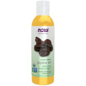 now solutions, organic jojoba oil, moisturizing multi-purpose oil for face, hair and body, 4-ounce