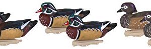 Flambeau Outdoors 8018SUV Storm Front 2 Wood Duck Decoys, Classic Floaters - 6-Pack