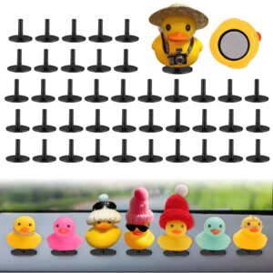 YIBEICO 40pcs Duck Plug, Rubber Duck Mount, Flock Locker Rubber Duck Holder Dashboard for Jeep Dash & Fixed Display, Gift for Jeep Lover, (Rubber Duck Excluded) Double-Sided Stickers Included (40pcs)…