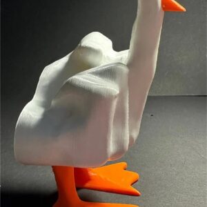 ACOLAR Funny Middle Finger Duck Statue Home Decor,Cute Little Duck Resin Garden Figurine,Little Duck Craft Decoration Sculpture,Home Office Desktop Living Room,Bedroom,Patio Indoor Outdoor Gift