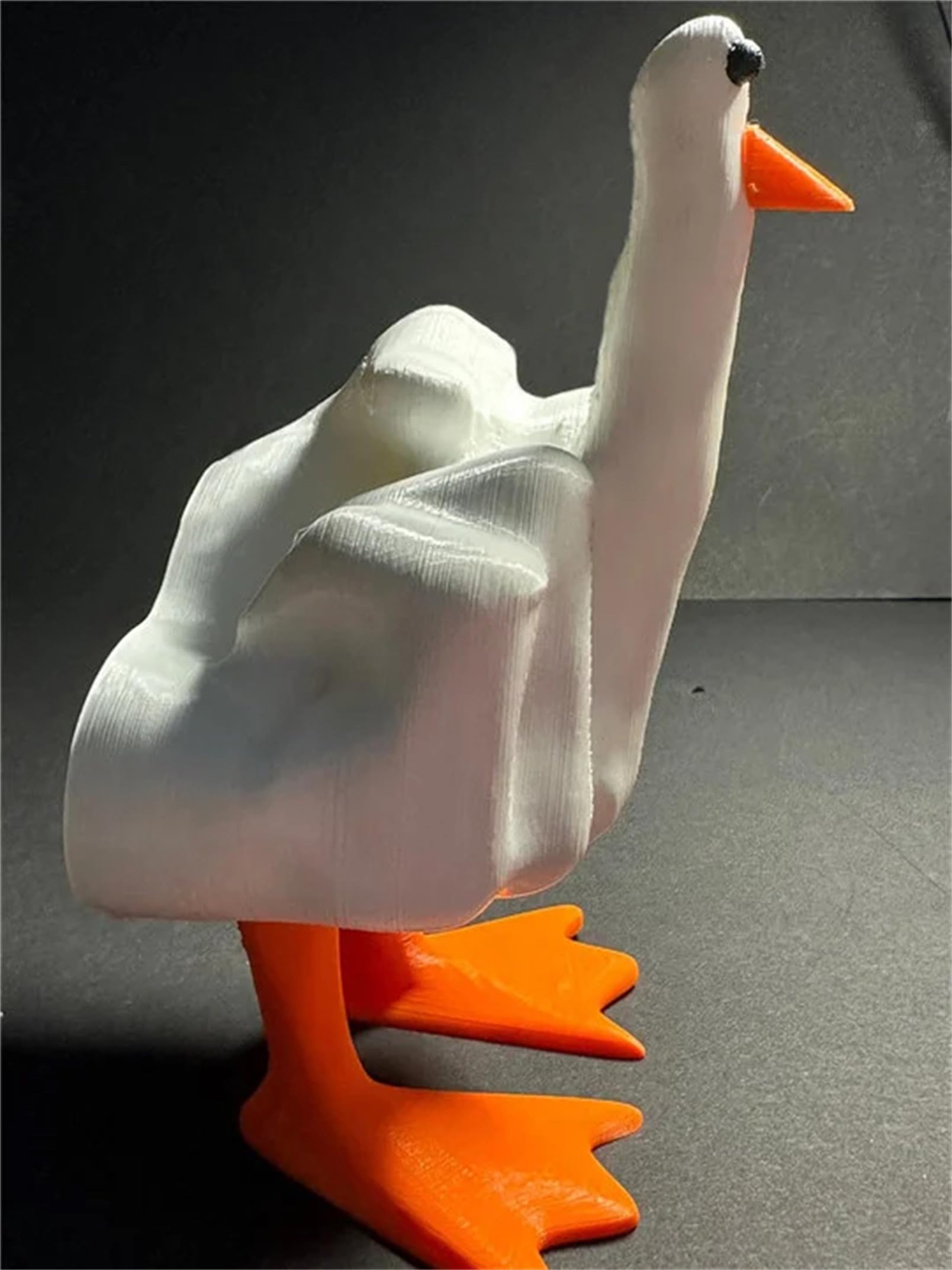 ACOLAR Funny Middle Finger Duck Statue Home Decor,Cute Little Duck Resin Garden Figurine,Little Duck Craft Decoration Sculpture,Home Office Desktop Living Room,Bedroom,Patio Indoor Outdoor Gift