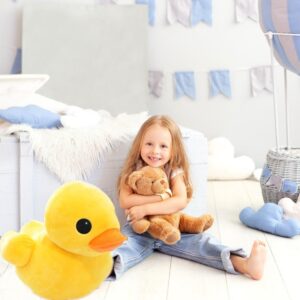 Bansusu 50CM Plush Yellow Duck Soft Stuffed Animal Toy Sofa Decoration for Kids Birthday