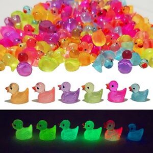 120 Pcs Mini Ducks Bulk,Tiny Ducks,Mini Resin Ducks Miniature Duck Figures Ornament Little Ducks for Craft,Dollhouse,Home Decorations Birthday Party Gift