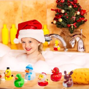 42 Pcs Christmas Rubber Ducks,Baby Showers Accessories Jeep Duckies Bath Toys for Kids Christmas Party Favors,Gift Exchange,Christmas Stocking Stuffers(Christmas)