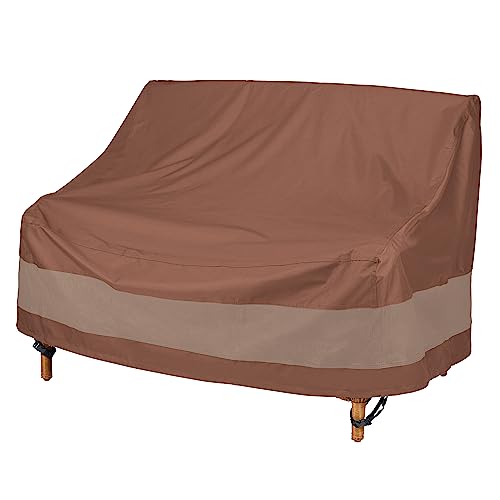 Duck Covers ULV623835 Ultimate 62 in. W Patio Loveseat Cover, x 38" D x 35" H, Mocha Cappuccino, Patio Furniture Covers