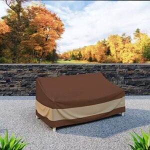 Duck Covers ULV623835 Ultimate 62 in. W Patio Loveseat Cover, x 38" D x 35" H, Mocha Cappuccino, Patio Furniture Covers