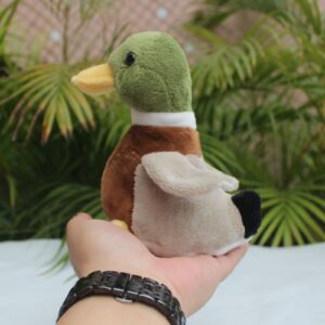 Whrigud Cute Mallard Duck Plush Stuffed Animal Pillow Toys Lifelike Green Duck Stuffed Animal Plush Plushie Toy Soft Plush Doll for Birthday Kids Gifts Home Decor 5.5''