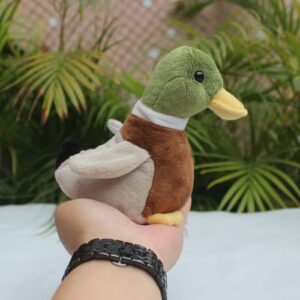 Whrigud Cute Mallard Duck Plush Stuffed Animal Pillow Toys Lifelike Green Duck Stuffed Animal Plush Plushie Toy Soft Plush Doll for Birthday Kids Gifts Home Decor 5.5''