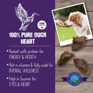 Shepherd Boy Farms Freeze Dried Dog Treats, Duck Heart, All Natural Freeze-Dried Dog Treat & Dog Snacks, Made in USA, High in Protein, Essential Nutrition of Raw Dog Food, 8oz