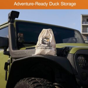 Jeep Ducks for Ducking Drawstring Duck Bag - 14" x 11" - Rubber Ducks for Jeep Ducking Bag Holds up to 50 Jeep Ducks for Ducking and Jeep Duck Tags - Gift for Jeep Owner/Lover - Ducks for Jeeps