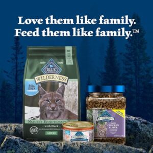 Blue Buffalo Wilderness Nature's Evolutionary Diet High-Protein, Grain-Free Natural Dry Food for Adult Cats, Duck, 5-lb. Bag