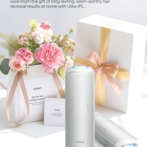 Ulike Laser Hair Removal for Women and Men, Air 3 Ice-Cooling IPL Hair Removal Device for Nearly Painless & Long-Lasting Results, 3 Modes & Auto Flashing for Fast Full Body Hair Removal from Home