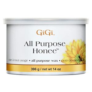 gigi all purpose honee hair removal soft wax for all skin and hair types, 14 oz