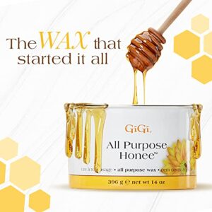 GiGi All Purpose Honee Hair Removal Soft Wax for All Skin and Hair Types, 14 oz