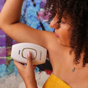 Deluxeskin Laser Hair Removal At Home - IPL Hair Removal Device | The Ultimate Skincare Routine for Beautiful, Radiant Skin of Bikini, Legs, Arms, Face, Upper Lips | Facial Hair Removal Handset