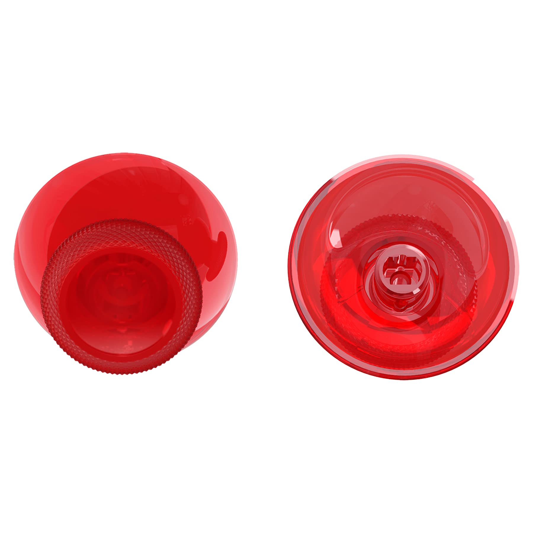 eXtremeRate Replacement Thumbsticks for Xbox Core Wireless Controller, Joysticks Repair Kit for Xbox Series X/S Controller, Custom Analog Stick Buttons for Xbox One S/X/Elite Controller - Clear Red