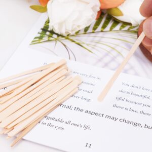 1200Pcs Eyebrow Wax Sticks Wood Waxing Sticks Wax Spatula Applicator for Body Hair Eyebrow Lip Nose Brow Removal