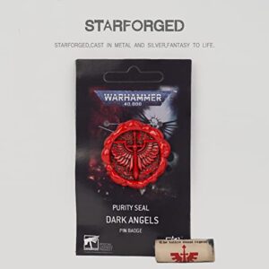 Starforged 40K Dark Angels Purity Seals Lion El'Jonson Legion Commemorative Pin Badge 1 PC