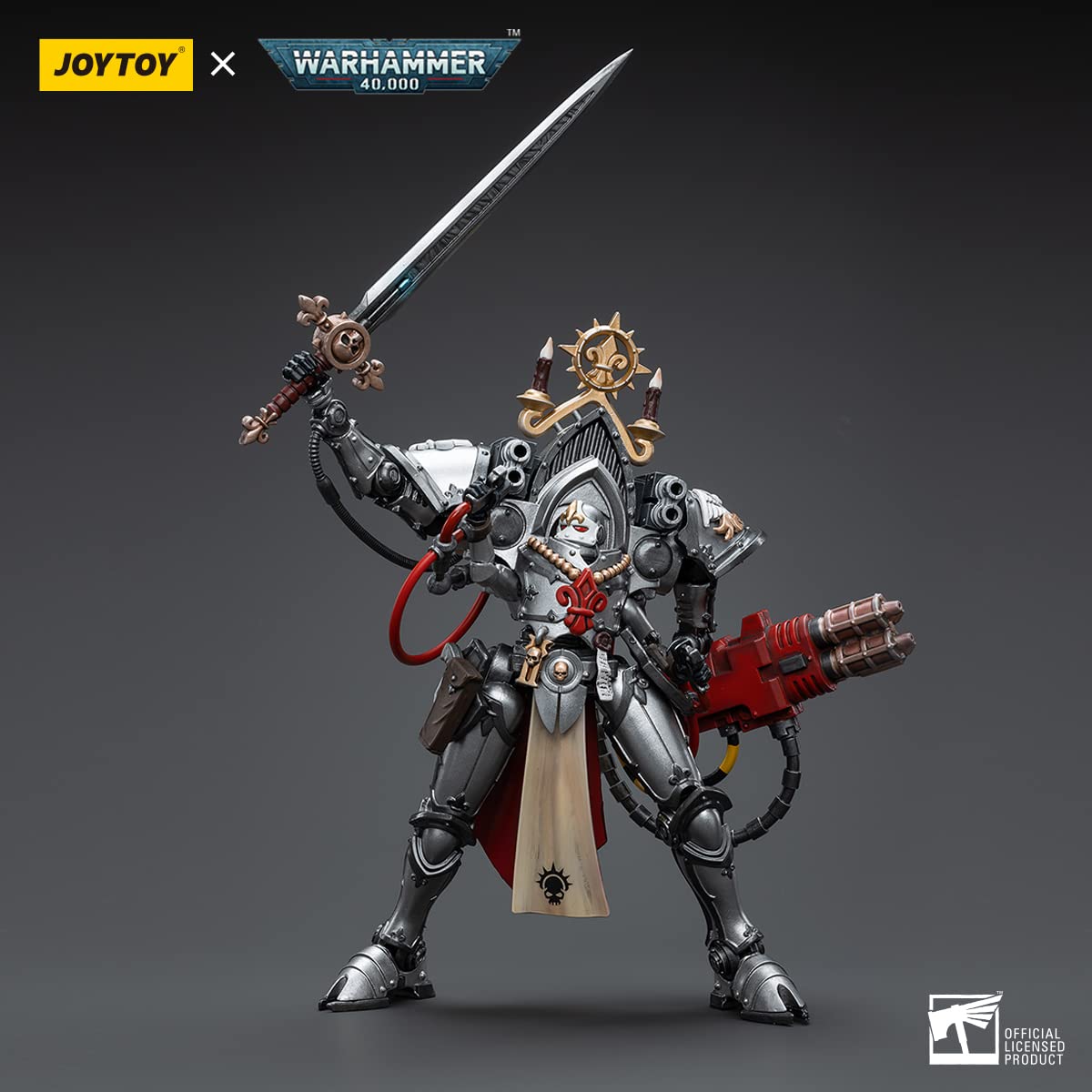 JOYTOY 1/18 Warhammer 40,000 Action Mecha Adepta Sororitas The Argent Shroud Paragon Warsuit Sister Collaen Collection Model(7.87-Inch)