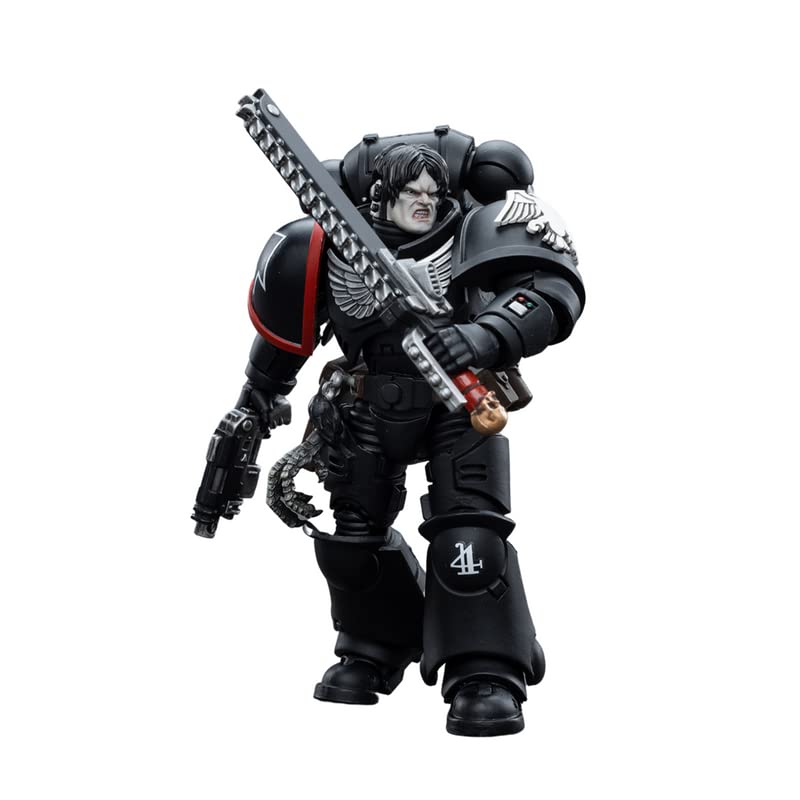 JOYTOY 1/18 Warhammer 40,000 Action Figure Raven Guard Intercessors Brother Colvane Collection Model(4.7Inch)