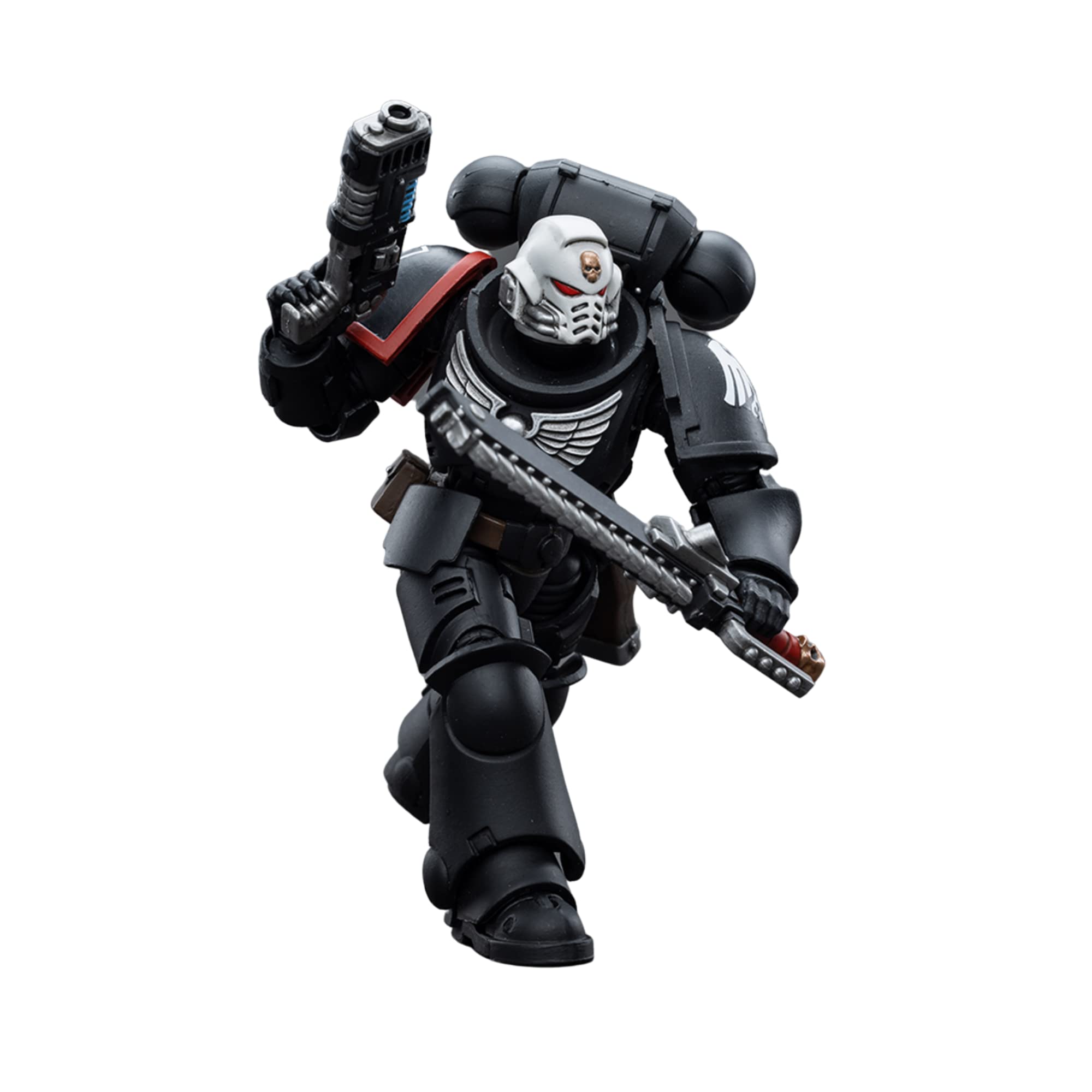 JOYTOY Warhammer 40,000 Action Figure, Raven Guard Intercessors Sergeant Ashan, 1/18 Warhammer 40K 4.7Inch Collection Model for Unisex, Adult, Christmas, Birthday Gifts, Ages 15 and Up